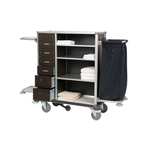 [HKT-ASC-10120712] Ascolia Room Attendant Trolley TAURO 1200/2 